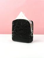 Bolsa De Viaje Portátil Y Luminosa Para Faldas Sanitarias Con Estampado De Amor Bolsa De Almacenamiento De Cosméticos De PU Cierre De Cremallera - details 5