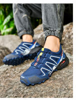 Zapatillas de senderismo al aire libre para hombre, zapatos planos de escalada, Trekking con cordones, ciclismo de montaña, transpirables - details 25