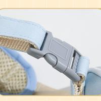 Chaleco con arneses ajustables para mascotas con mochila y correa, juego de correa para perro desmontable, correa suave para el pecho para gato antiescape - details 11