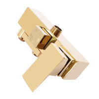 Sistema de ducha de lluvia dorado con grifo, juego completo de ducha de acero inoxidable, cabezal de ducha de lujo | Altura ajustable | Ideal como regalo | Instrucciones en alemán - details 10