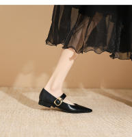 Nuevo Xiaoxiangfeng, hebilla de una palabra, tacón único puntiagudo, zapatos individuales, zapatos Lizhen - details 11