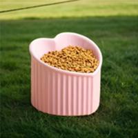 Cuenco de cerámica colorido hecho a mano para mascotas con diseño de boca inclinada, ideal para gatos y perros pequeños de alta calidad - details 3