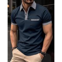 POLO informal de verano para hombre, camiseta de manga corta, top - details 5