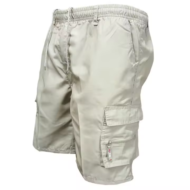 Pantalones Cortos para Hombres Cintura Elástica, Múltiples Bolsillos, Ajuste Suelto, Ideal para Ciclismo, Senderismo Casual y Deportes al Aire Libre - 1