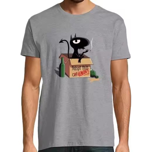Adopta un gato Camisetas CERVEZA,Pack Regalo Camiseta Personalizada - 1