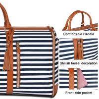 Traje plegable de las mujeres bolsa de viaje multifuncional de gran capacidad de gran PU bolsa de equipaje de mano - details 11