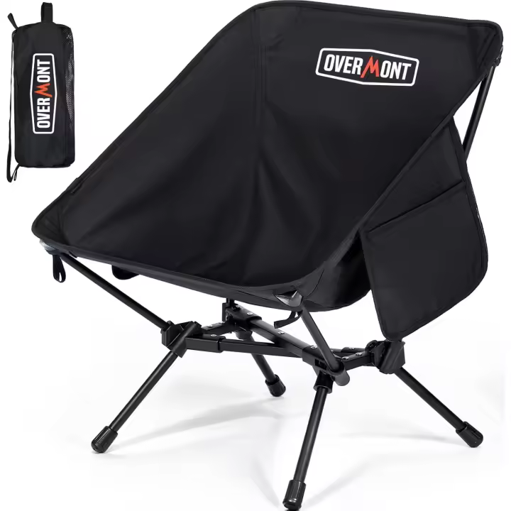 Silla de Camping Plegable Portátil Ligera, Carga Máxima 150kg, Ideal para Acampar, Pescar, Picnics - 1