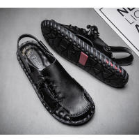 Sandalias de cuero para hombre, zapatos informales antideslizantes, cómodos, para playa y deportes, para verano - details 22