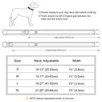 Collar perro acolchado de nailon personalizado, reflectantes personalizados para perros pequeños, medianos y grandes, collares - details 0