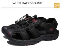 Sandalias De Verano Para Hombre, Zapatos Informales De Cuero Para Hombre, Sandalias Transpirables Para Exteriores Para Hombre, Zapatos De Playa, Zapatillas, Zapatos Romanos De Moda - details 31
