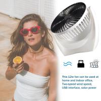 Panel Solar portátil multiusos para exteriores, ventilador alimentado por energía Solar, cargador Solar inteligente de 6W, ahorro de energía - details 11