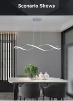 Luz Colgante Moderna LEFAN de 90CM Lámpara de techo Flush Montaje de Aluminio para Cocina Island Estudio - details 3