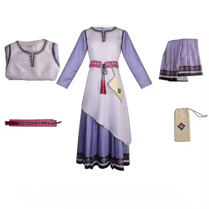 Conjunto de Vestido de Muñeca Asha Moda de Halloween para Niños Zapatos y Ropa - 1