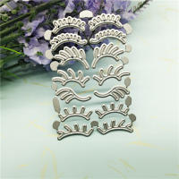 Lindo molde de pestañas troqueles de corte de Metal para álbum de recortes sellos y troqueles para tallar tarjetas de felicitación de papel, fabricación de artesanías en relieve - details 1