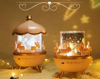 Proyección de Estrellas en el Cielo Pequeña Luz Nocturna, Carrusel, Caballo, Control Remoto, Bluetooth, Audio, Regalos Creativos de Cumpleaños, Linternas de Mesita de Noche - details 1