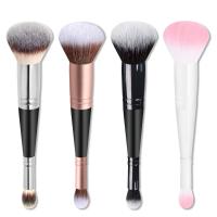 Cepillo De Maquillaje Profesional Doble Cabeza 2 En 1 Para Fundamento Corrector Iluminador Polvo Y Rubor Herramientas De Belleza - details 3