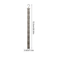 Estante para sombreros colgante con 8 Clips, gancho giratorio, soporte para gorras de Golf, colgador de almacenamiento Vertical para gorras, organizador de armario - details 0