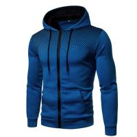 Men's Autumn Hooded Jacket Long Sleeved Pullover Hoodie Zip Up Cardigan Cotton Hooded Sweatshirt Coat - details 5