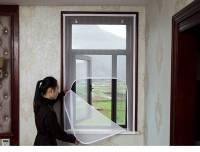 Mosquitera con cremallera para ventana, cortina de puerta, se puede personalizar, invisible, nuevo estilo - details 11
