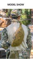 Riñonera táctica pequeña para hombre y mujer, bolsa de cintura para correr, viajar, senderismo, acampar, mochila de pecho - details 11