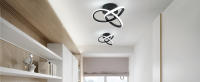 TOMAXIN-Luz LED de techo moderna, luces de pasillo para dormitorio, entrada, armario, balcón, diseño curvo, 24CM - details 1