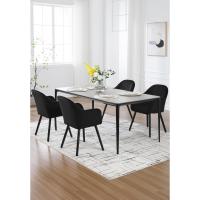 Silla de Comedor Estilo Vintage Juego de 1, Silla Cocina, Silla Nordica con Respaldo y Reposabrazos, Tela Pana, Estructura de Madera, Sillas para Tocador, Escritorio, Crema, EZS26cm-1 - details 82
