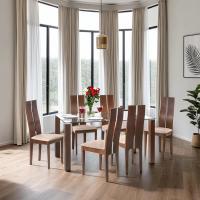 Juego de sillas de comedor Cayman, nogal - details 6