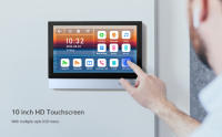 TMEZON WiFi Video Doorphone 10inch Touch Screen with 1080P Wired Doorbell 4 in1 APP/Password/Card Swipe/Monitor Tuya - details 2