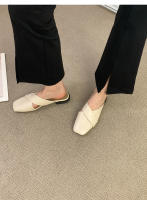 Baotou media zapatillas desgaste primavera y verano, nuevo diseño de nicho sentido un pedal moda casual plana fresca zapatillas - details 8