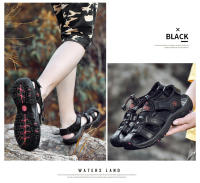 Sandalias deportivas de verano para hombre, sandalias para senderismo al aire libre, punta cerrada, cuero genuino, sandalias informales para caminar, zapatos de agua - details 14