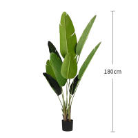 Árbol de plátano Artificial grande, plantas falsas tropicales, hojas de palma, Monstera, planta de jungla de plástico verde para decoración de la Oficina y el hogar, 120-200cm - details 2