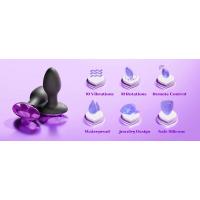Consolador Vibrador giratorio con Control remoto 360, masajeador de próstata de silicona, tapón Anal, dilatador, Juguetes sexuales para mujeres y hombres - details 9