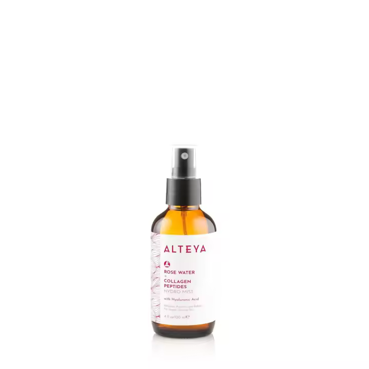Alteya Organics Tónico facial de agua de rosas con péptidos de colágeno y ácido hialurónico - 4 fl oz/120 ml - 1