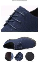 Zapatos Casuales de Oxforde Azul Talla Grande 38-48 Zapatos de Vestir Transpirables de Lujo para Hombres - details 8