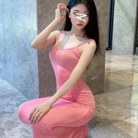 Vestido Largo de Verano Elegante Tanga Bodycon con Tirantes de Spaghetti Estilo Sirena para Mujeres - details 7