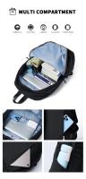 Mochila ligera Oxford para hombre, bolso para portátil de 15,6 pulgadas, mochila de viaje informal impermeable, bolso escolar deportivo para adolescentes al aire libre - details 2