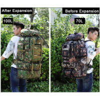 Mochila táctica militar de 100l para hombre, bolsa de ejército para senderismo al aire libre, Camping, escalada, Trekking, bolsas deportivas de montaña, XA106Y - details 9