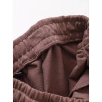 conjunto deportivo Vintage para mujer, traje de pantalones cortos sólidos, camiseta de manga corta con cuello redondo, cortos con cordón, - details 52
