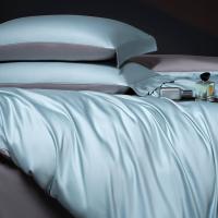 Juego de Ropa de Cama de Algodón de Alta Densidad Antibacteriano 5A Color Sólido, Sencillo y Lujoso - details 8