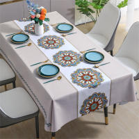 Tablecloth cover tablecloth waterproof, oil-proof and anti-slip tablecloth 4/6/8/10 seats - details 7