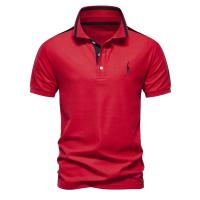 polos hombre manga corta ropa hombre día del padre Polos de algodón para hombre Polos de manga corta con bordado de jirafa para hombre Polos de diseño de marca de alta calidad Ropa para hombre - details 4