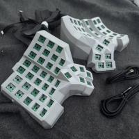 Dactyl Manuform Split Keyboard Kit Hotswap Cableado Modo Único con Plam Rest Custom 6x7 / 4x6 / 5x7 Vial de Teclado Mecánico Dividido Cable doble tipo C Teclado gris negro blanco Accesorios para juegos - details 8