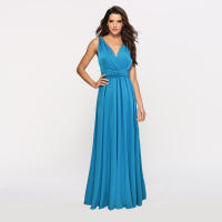 Vestido largo con vendaje sexy y espalda cruzada con múltiples correas y uso multidireccional - details 32