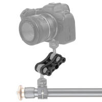 Abrazadera de Clip de mariposa para trípode, brazo de articulación esférica de 1 pulgada, montaje 1/4 3/8 para cámaras Gopro, linterna de luces de buceo subacuáticas - details 1