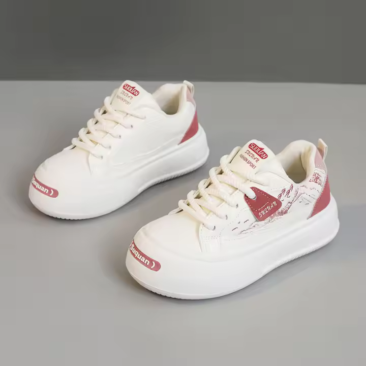 Zapatillas Blancas Transpirables K1723 Estilo Coreano de Moda Casual para Primavera-Verano 2025 - 1