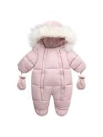 Pijamas calientes y gruesos para bebés, abrigos de lana con capucha interior, abrigos para niños y niñas, recién nacidos - details 23