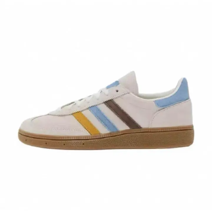 Buroalma Zapatilla gazelle Sneaker Mujer Zapatillas Dexter de tres rayas de piel auténtica - 1