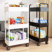 Estante de almacenamiento móvil con ruedas, organizador multifuncional para cocina y baño, accesorios para el hogar - details 2