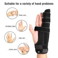Soporte de compresión ajustable para dedo, protector de ejercicio de muñeca, pulgar, mano, férula para artritis, protector de soporte - details 1