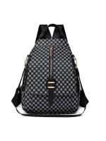 Mochila de gran capacidad senior sense 2025 nueva impresión suave de la pu de gran capacidad Mochila de ocio bolsa de viaje mujer - details 0